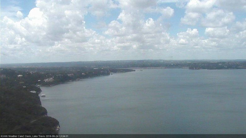 Lake Travis webcam, June 24, 2016 12:15 PM CT