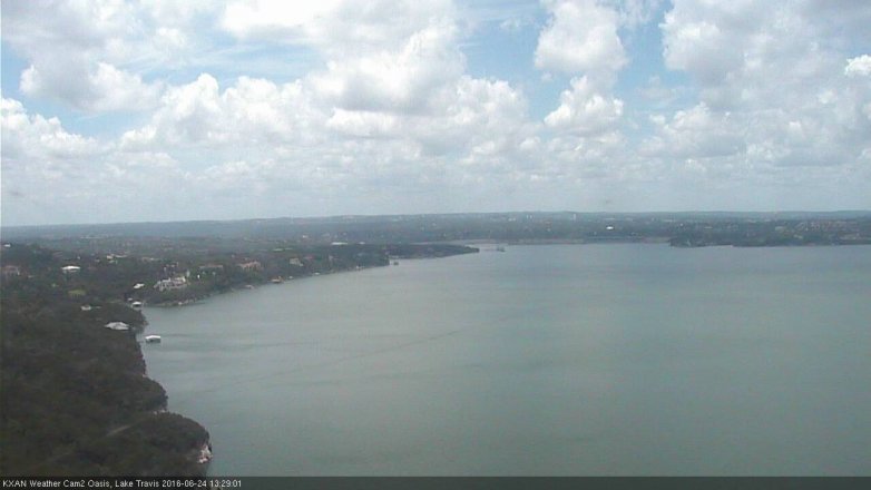 Lake Travis webcam, June 24, 2016 12:50 PM CT