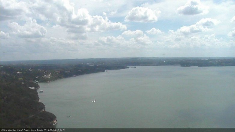 Lake Travis webcam, June 24, 2016 3:20 PM CT