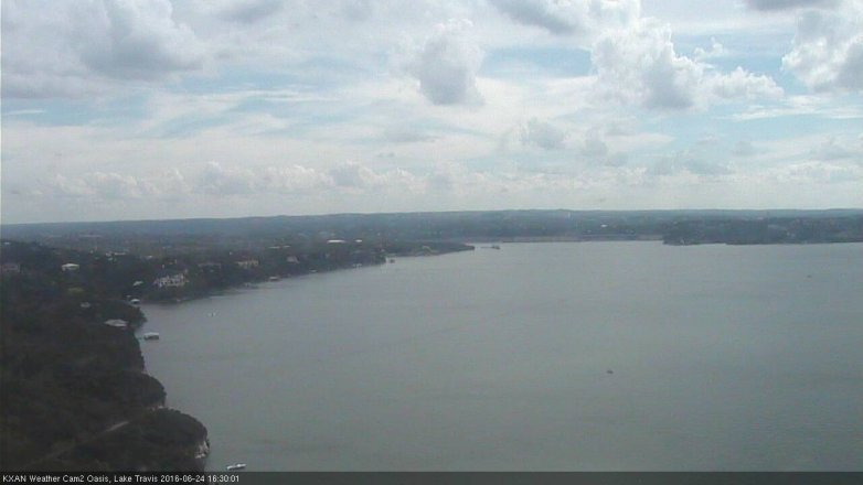 Lake Travis webcam, June 24, 2016 3:50 PM CT