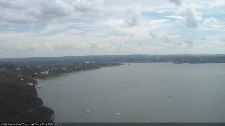 Lake Travis webcam, June 24, 2016 4:00 PM CT