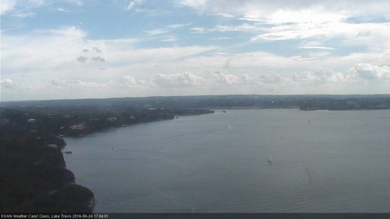 Lake Travis webcam, June 24, 2016 4:15 PM CT