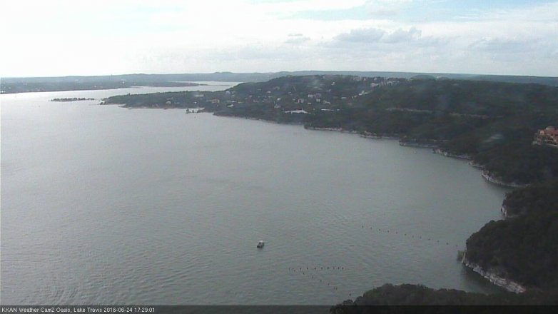 Lake Travis webcam, June 24, 2016 4:35 PM CT