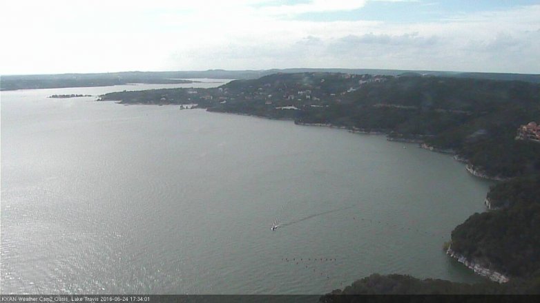 Lake Travis webcam, June 24, 2016 4:40 PM CT