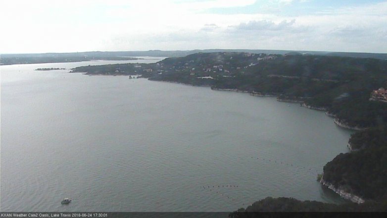 Lake Travis webcam, June 24, 2016 4:45 PM CT