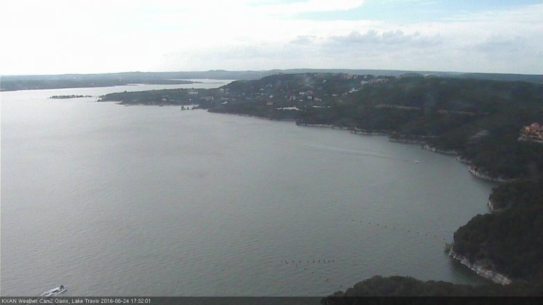 Lake Travis webcam, June 24, 2016 4:55 PM CT