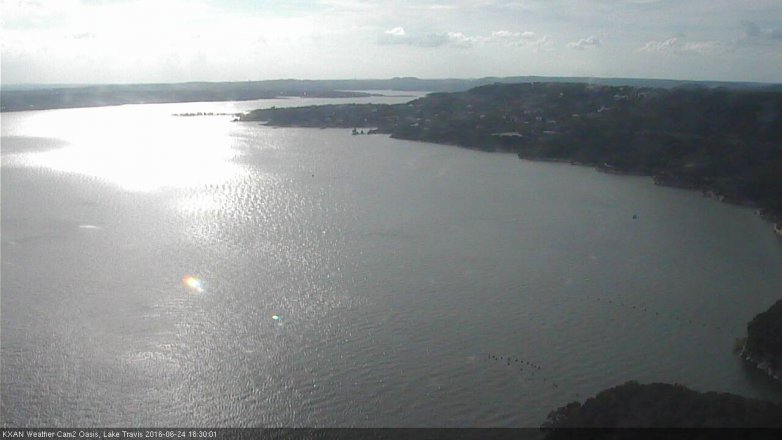 Lake Travis webcam, June 24, 2016 5:40 PM CT