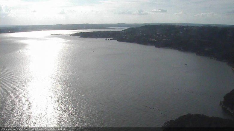 Lake Travis webcam, June 24, 2016 5:55 PM CT