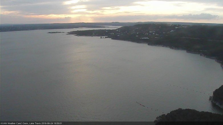 Lake Travis webcam, June 24, 2016 7:05 PM CT
