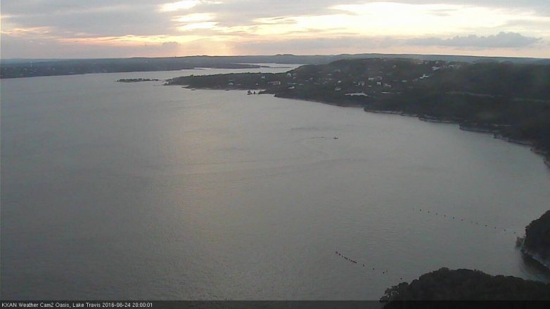 Lake Travis webcam, June 24, 2016 7:20 PM CT