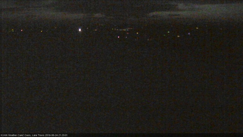 Lake Travis webcam, June 24, 2016 9:00 PM CT