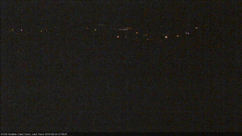 Lake Travis webcam, June 24, 2016 9:15 PM CT
