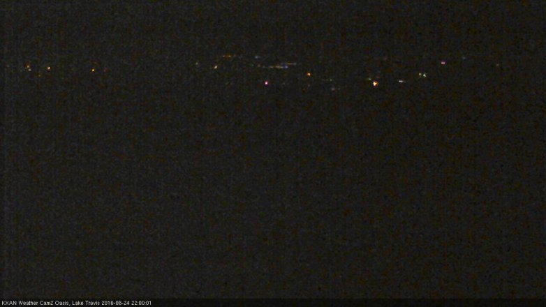 Lake Travis webcam, June 24, 2016 9:20 PM CT