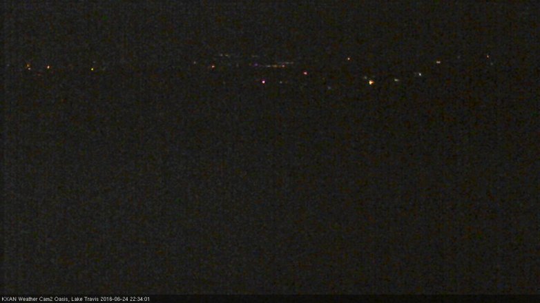 Lake Travis webcam, June 24, 2016 10:00 PM CT