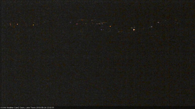 Lake Travis webcam, June 24, 2016 10:10 PM CT