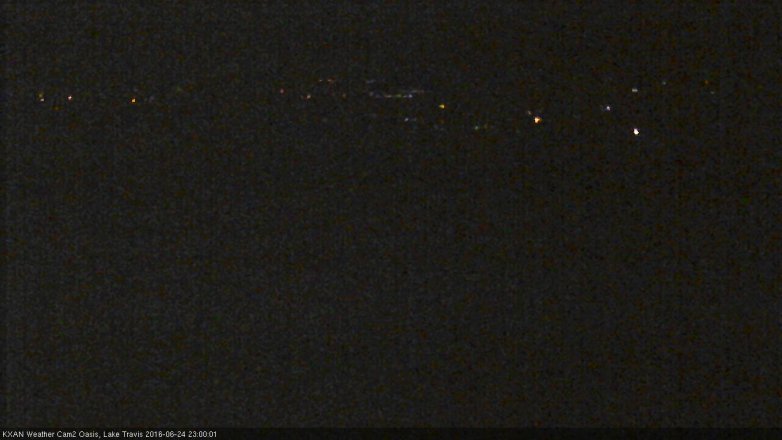 Lake Travis webcam, June 24, 2016 10:20 PM CT