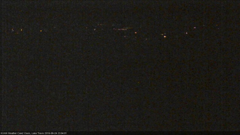 Lake Travis webcam, June 24, 2016 10:30 PM CT