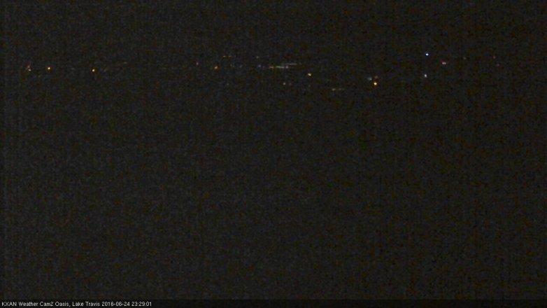 Lake Travis webcam, June 24, 2016 11:00 PM CT