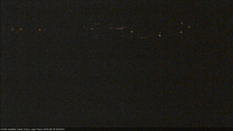 Lake Travis webcam, June 24, 2016 11:10 PM CT