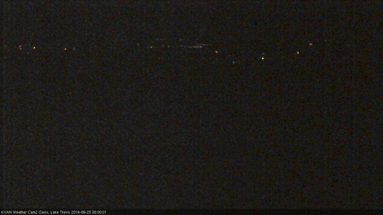 Lake Travis webcam, June 24, 2016 11:15 PM CT