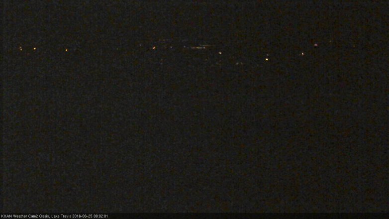 Lake Travis webcam, June 24, 2016 11:25 PM CT