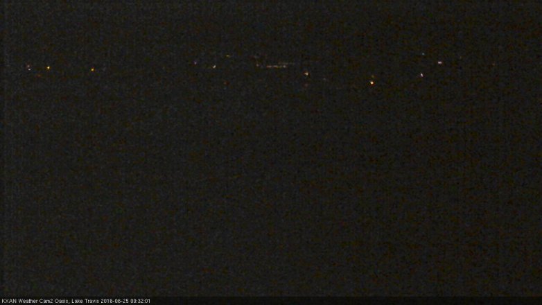 Lake Travis webcam, June 24, 2016 11:45 PM CT