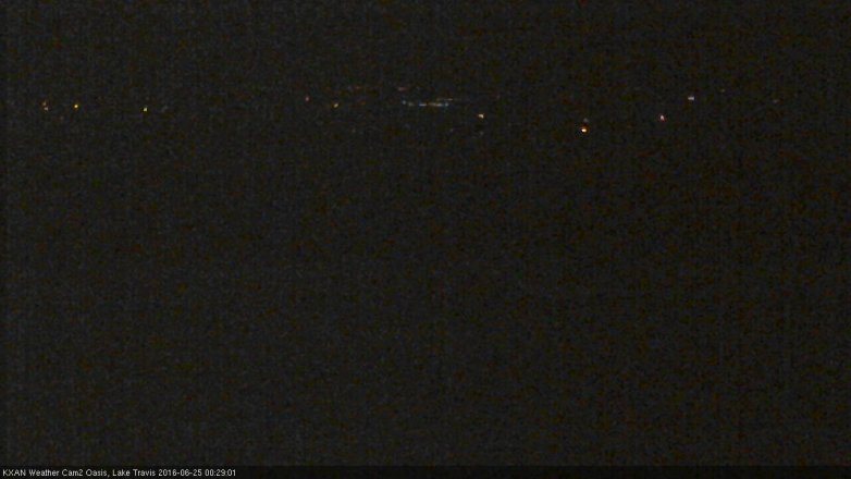 Lake Travis webcam, June 24, 2016 11:50 PM CT