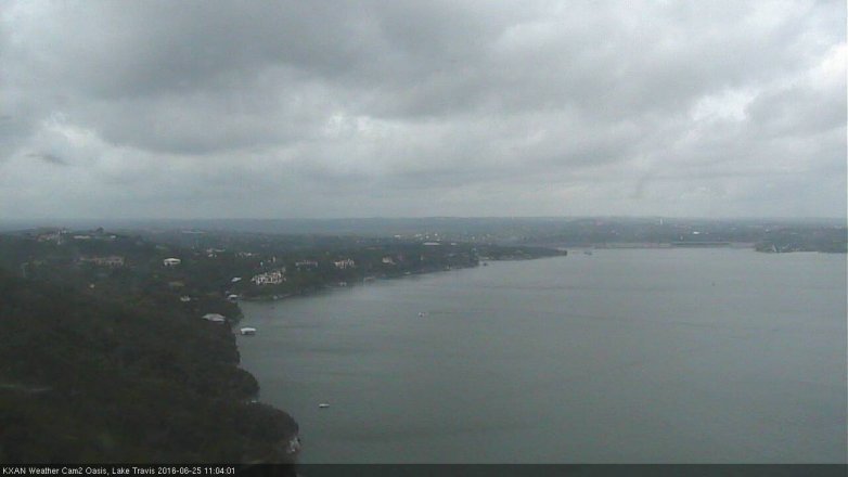 Lake Travis webcam, June 25, 2016 10:10 AM CT