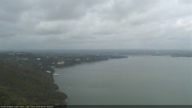 Lake Travis webcam, June 25, 2016 10:25 AM CT