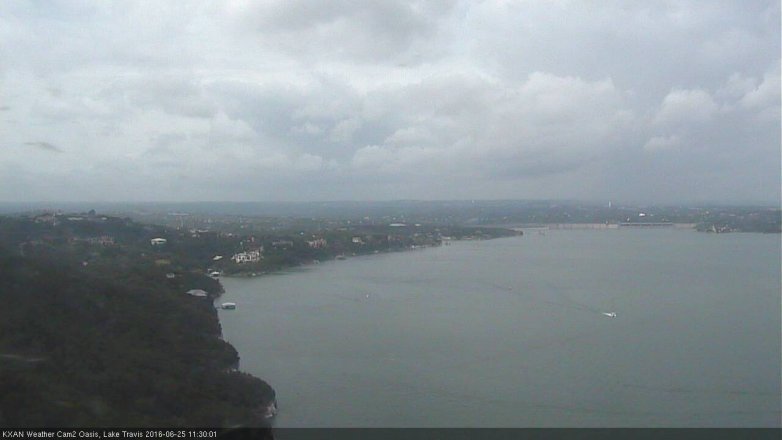 Lake Travis webcam, June 25, 2016 10:50 AM CT