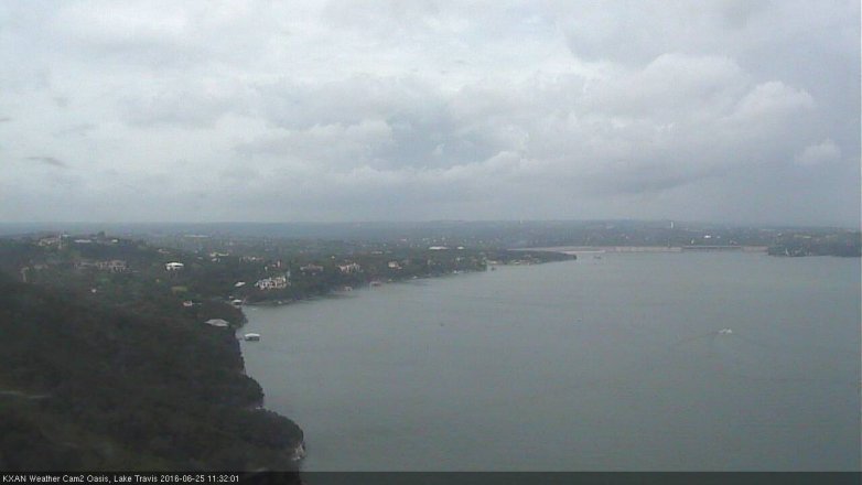 Lake Travis webcam, June 25, 2016 10:55 AM CT