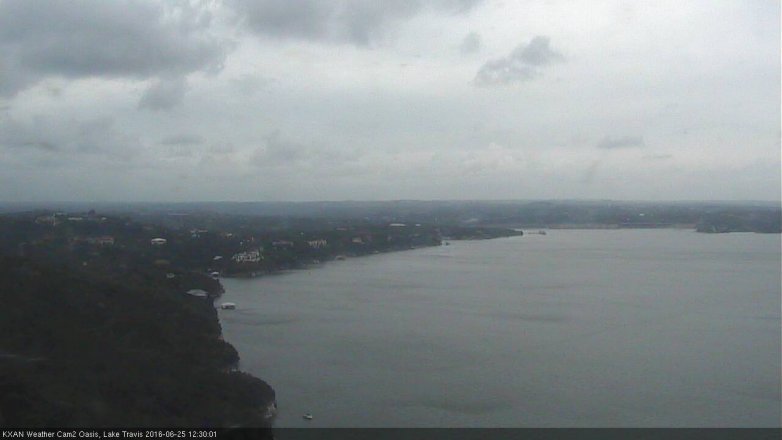 Lake Travis webcam, June 25, 2016 11:45 AM CT