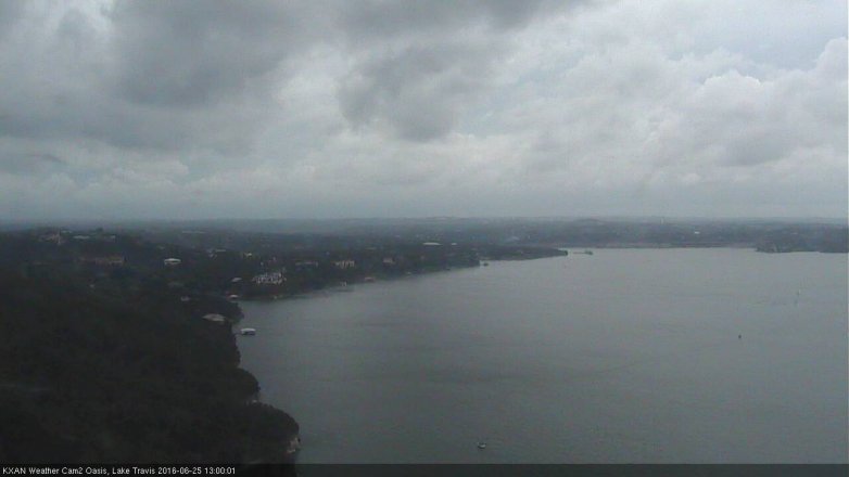 Lake Travis webcam, June 25, 2016 12:10 PM CT