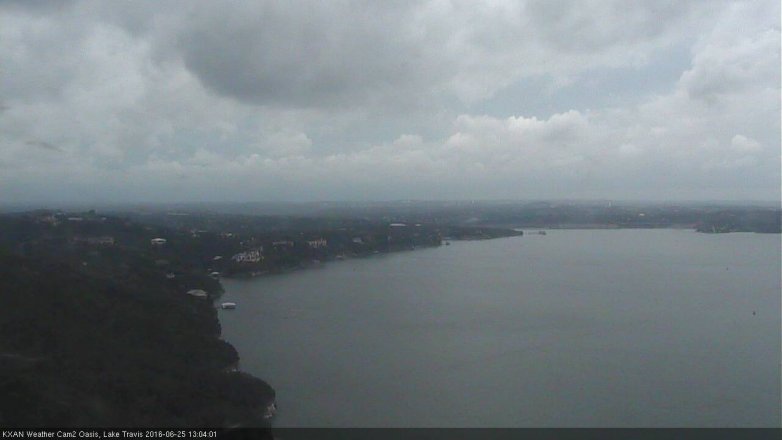 Lake Travis webcam, June 25, 2016 12:20 PM CT