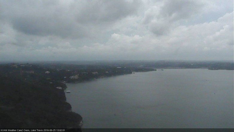 Lake Travis webcam, June 25, 2016 12:25 PM CT