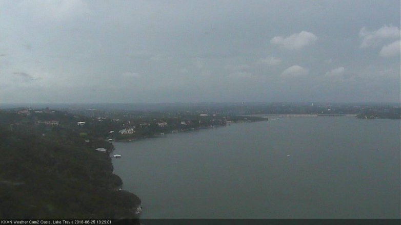 Lake Travis webcam, June 25, 2016 12:50 PM CT