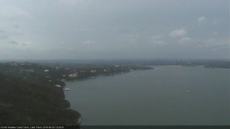 Lake Travis webcam, June 25, 2016 12:55 PM CT