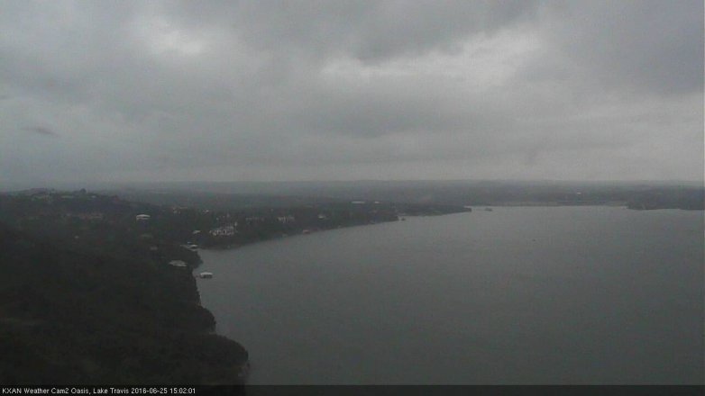 Lake Travis webcam, June 25, 2016 2:10 PM CT