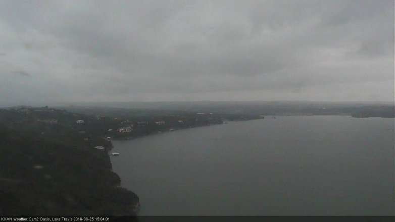 Lake Travis webcam, June 25, 2016 2:15 PM CT