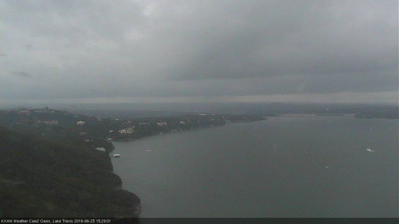 Lake Travis webcam, June 25, 2016 3:00 PM CT