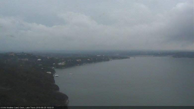 Lake Travis webcam, June 25, 2016 3:25 PM CT