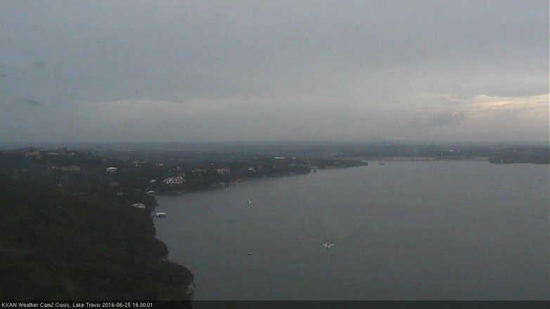 Lake Travis webcam, June 25, 2016 3:40 PM CT