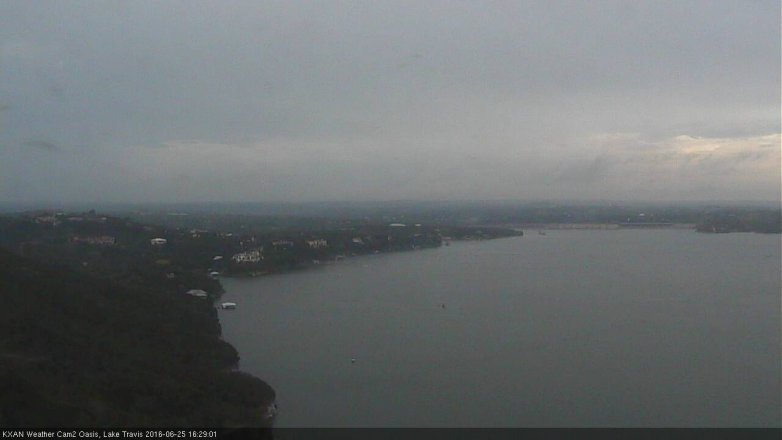 Lake Travis webcam, June 25, 2016 4:00 PM CT