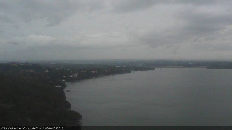 Lake Travis webcam, June 25, 2016 4:35 PM CT