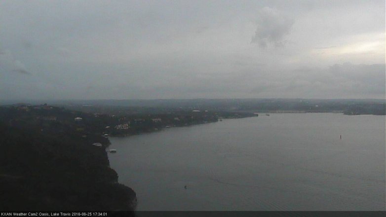Lake Travis webcam, June 25, 2016 4:55 PM CT