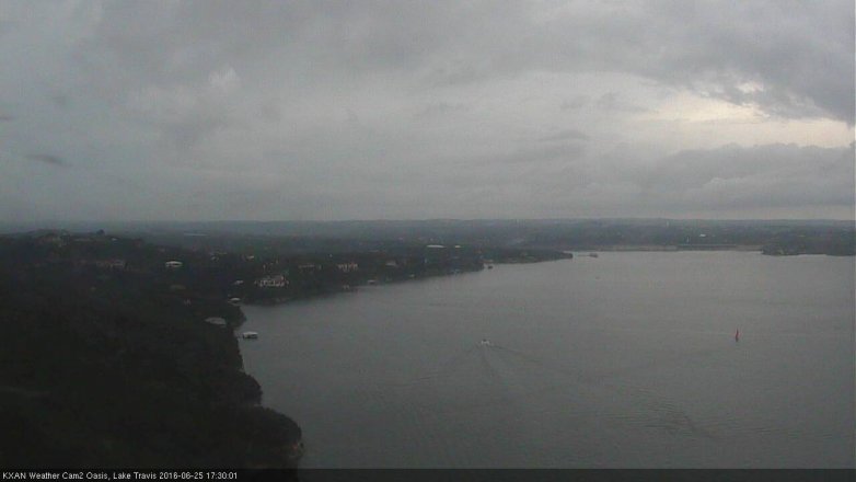 Lake Travis webcam, June 25, 2016 5:00 PM CT