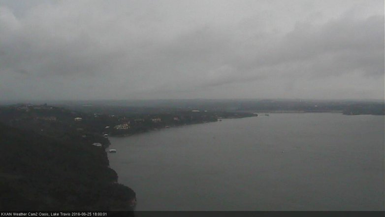 Lake Travis webcam, June 25, 2016 5:05 PM CT