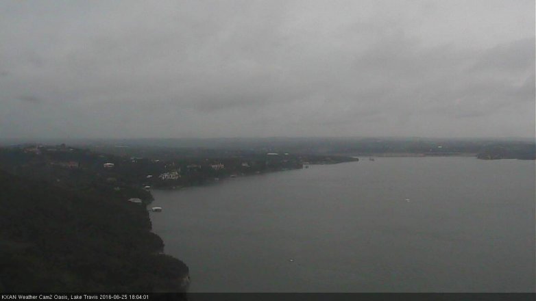 Lake Travis webcam, June 25, 2016 5:10 PM CT