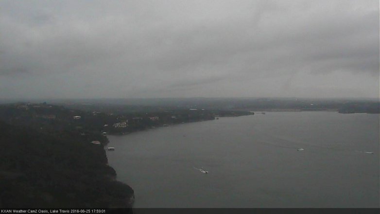 Lake Travis webcam, June 25, 2016 5:25 PM CT