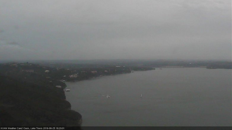 Lake Travis webcam, June 25, 2016 5:55 PM CT